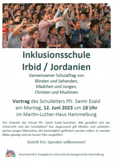 Vortrag 12.6.23 um 18 Uhr über Irbid / Jordanien